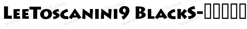 LeeToscanini9 BlackS字体转换